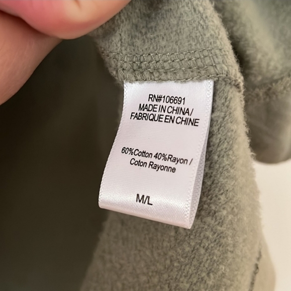 Young Fabulous & Broke Cotton Sandrine Coat in Sage, M/L - Picture 4 of 10